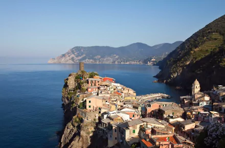 Italy Liguria cinque terre man made Vernazza HD Desktop Wallpaper | Background Image