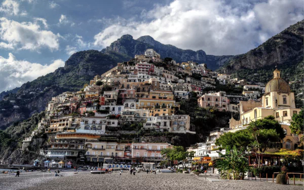 man made Positano HD Desktop Wallpaper | Background Image