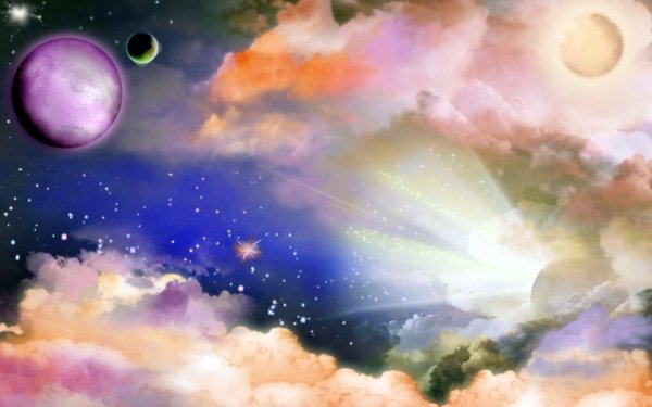 Artistic Space Stars Planet HD Wallpaper | Background Image