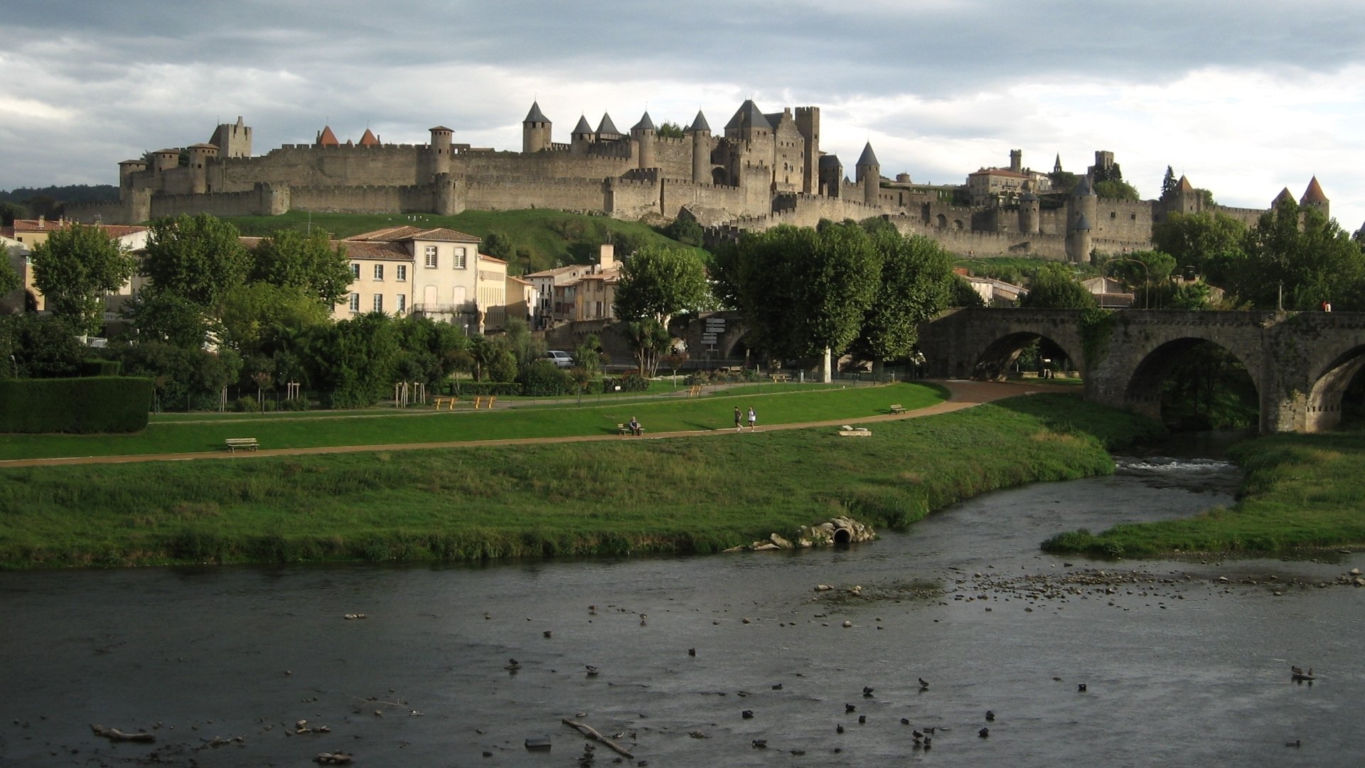 Download Man Made Carcassonne HD Wallpaper