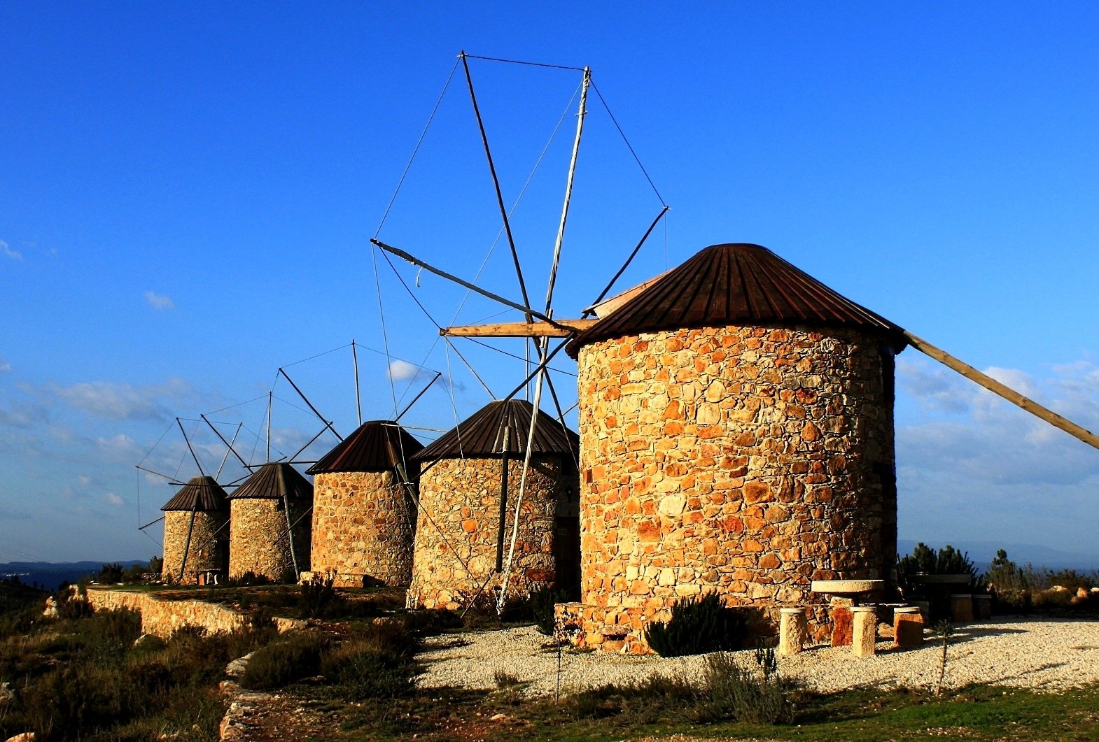 Download Man Made Windmill Wallpaper by augustovieira