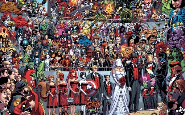 Comics Collage Spider-Woman Hulk Deadpool She-Hulk Silver Surfer Spider-Man Thing Wasp Vision Captain Canuck Groot Drax The Destroyer Gamora Sheena 3-D Man Valkyrie Nightcrawler Rocket Raccoon Wolverine Iron Fist Beast Scarlet Witch Black Panther Colossus Kitty Pryde Hawkeye Moon Knight Doctor Strange Captain Marvel Warren Worthington III Ghost Rider Squirrel Girl Domino Captain America Thor Mister Fantastic Invisible Woman Human Torch Iron Man Daredevil Storm Rogue Emma Frost Black Bolt Shiklah Man-Thing Watcher Giant-Man Devil Dinosaur Alpha Flight Red Hulk Inhumans Stingray Cable Hercules Angel Cloak & Dagger Quicksilver Captain Universe Nighthawk Starfox Gladiator Imperial Guard Marvel Comics Sif Man Thing HD Wallpaper | Background Image