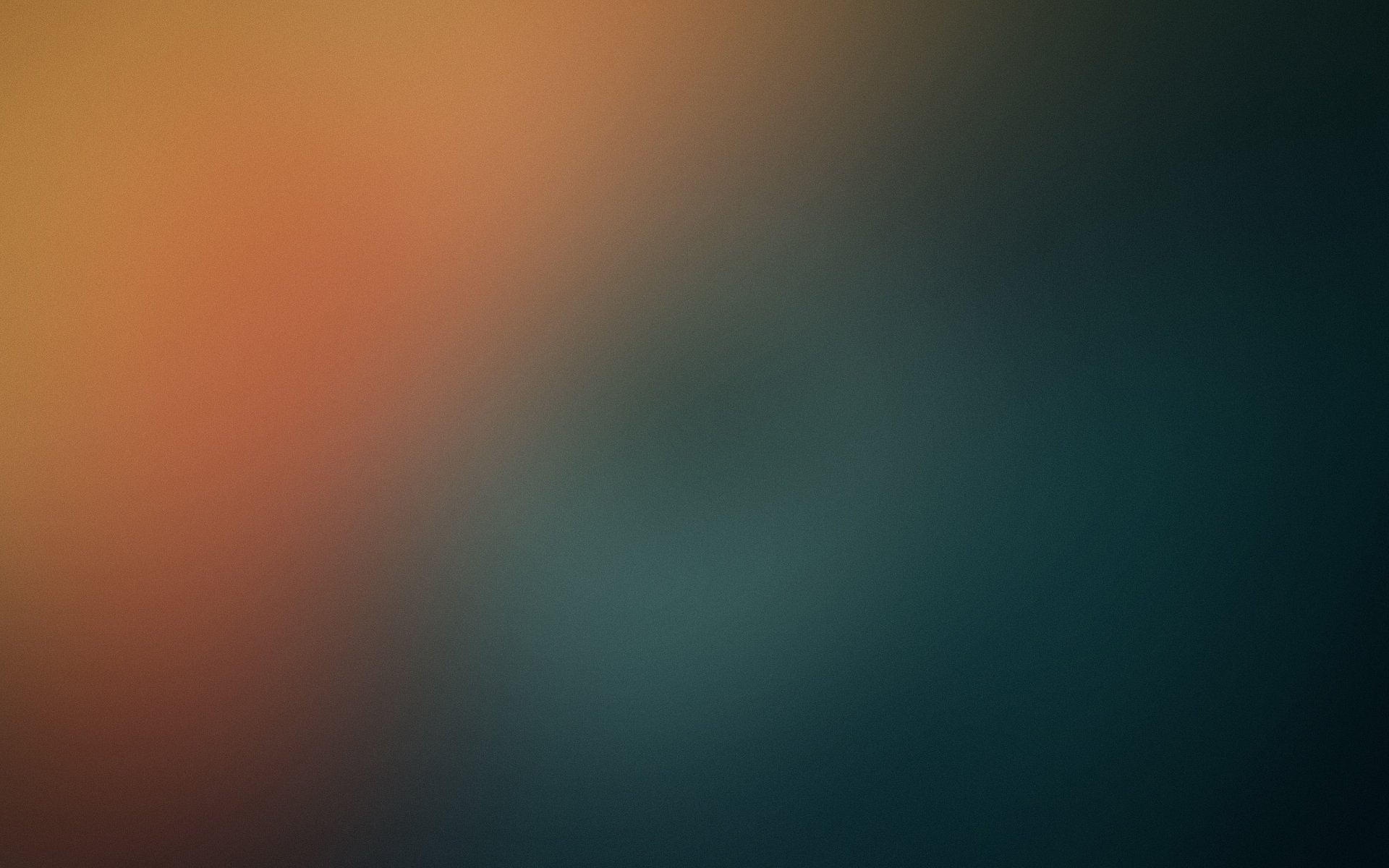 Abstract HD PC desktop wallpaper featuring a smooth blur gradient transitioning from warm orange tones to deep teal hues.