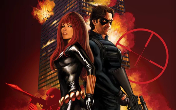 Comic Black Widow HD Desktop Wallpaper | Background Image