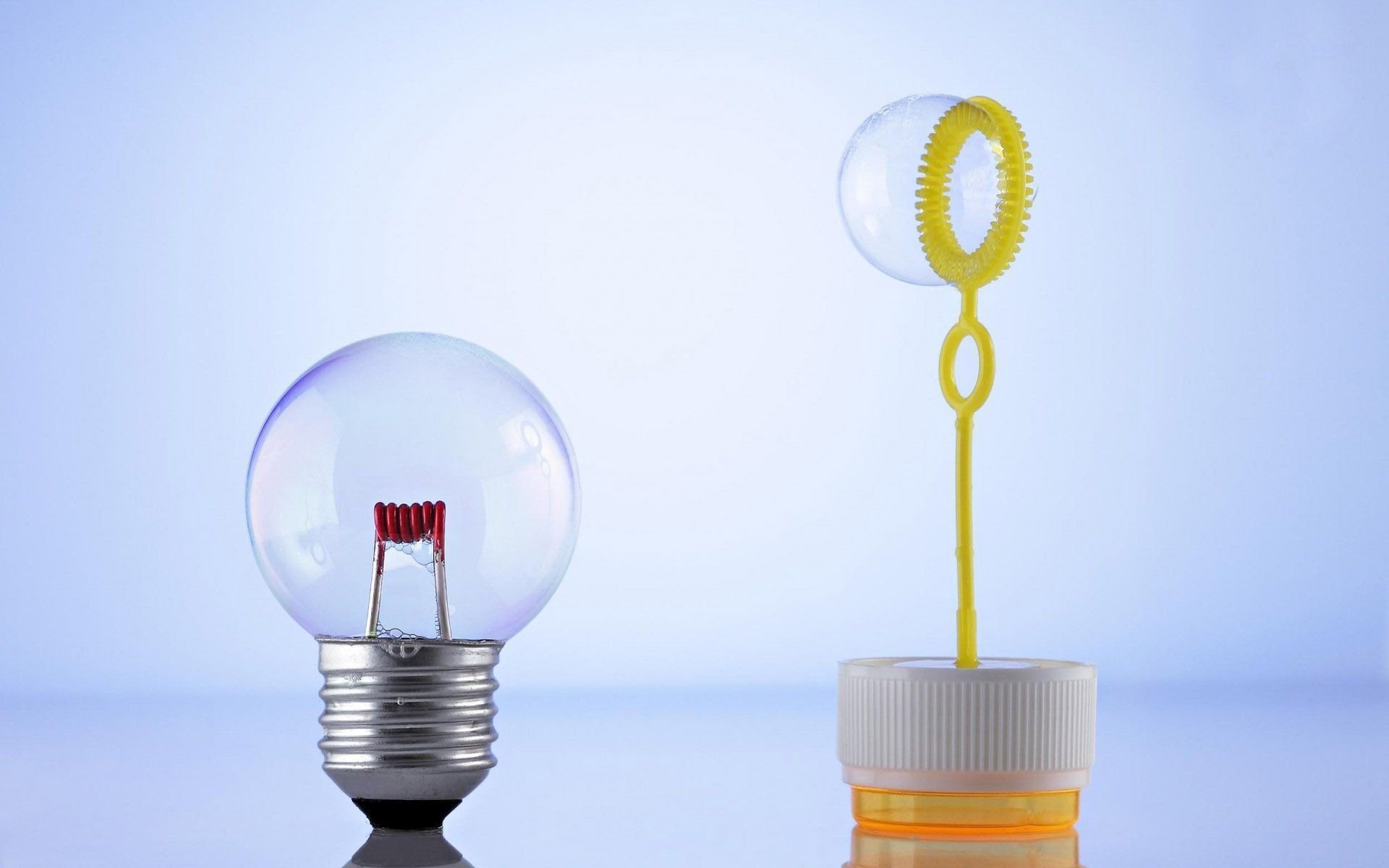 Download Man Made Light Bulb HD Wallpaper