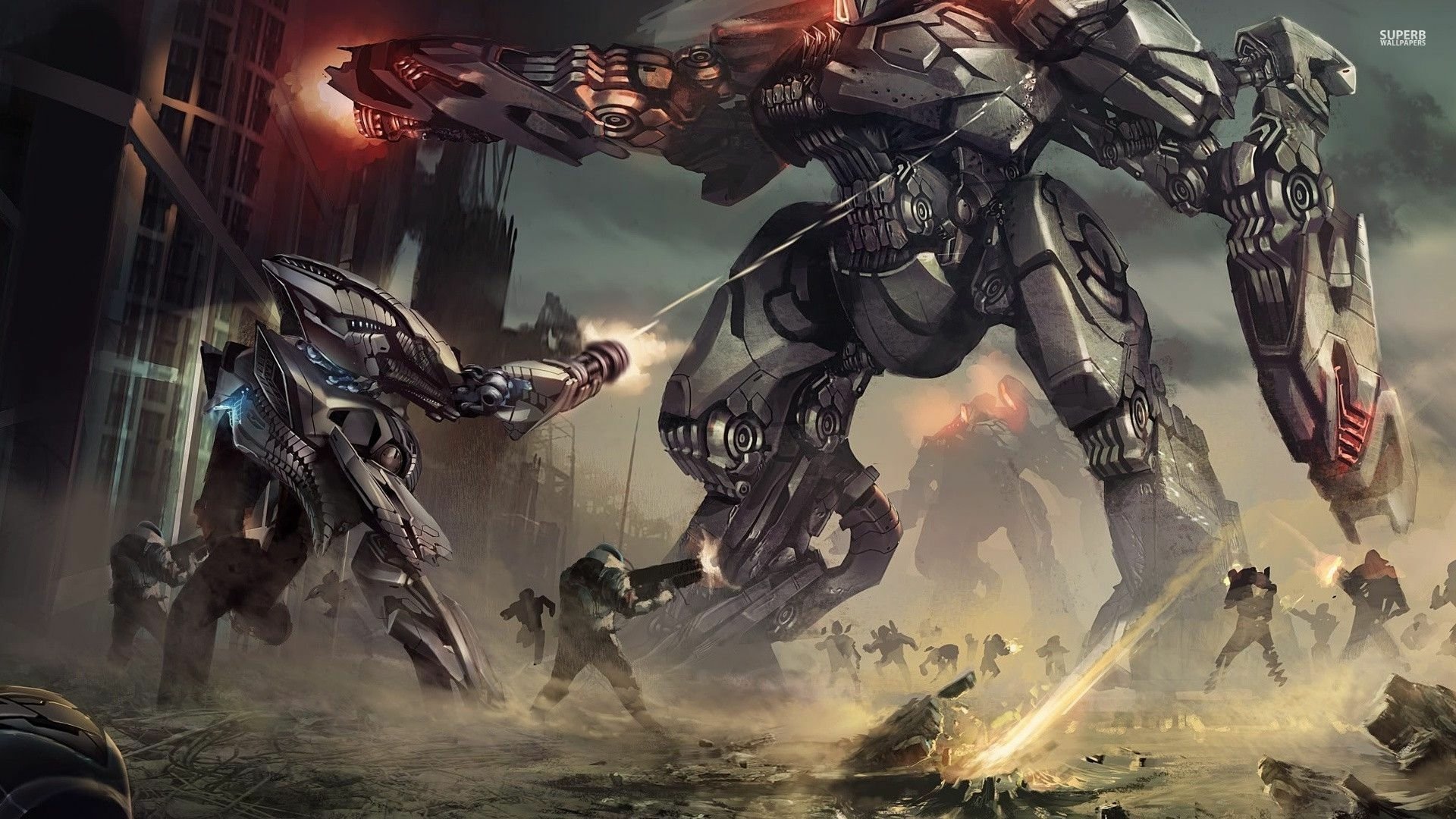 Download Sci Fi Battle HD Wallpaper