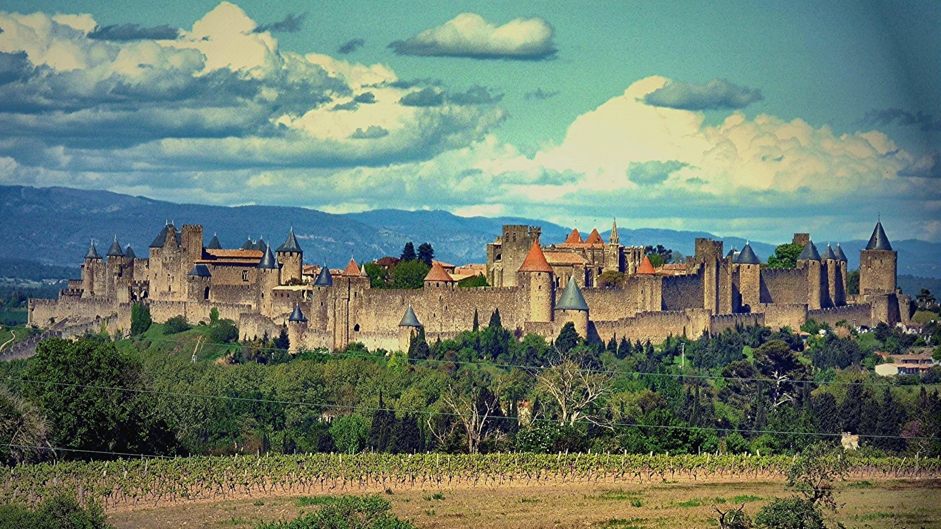 Download Man Made Carcassonne HD Wallpaper