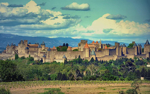 man made Carcassonne HD Desktop Wallpaper | Background Image