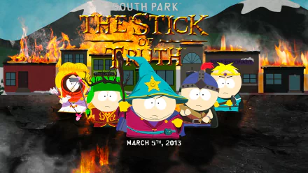 Kenny McCormick Kyle Broflovski Butters Stotch Stan Marsh Eric Cartman South Park video game South Park: The Stick of Truth HD Desktop Wallpaper | Background Image
