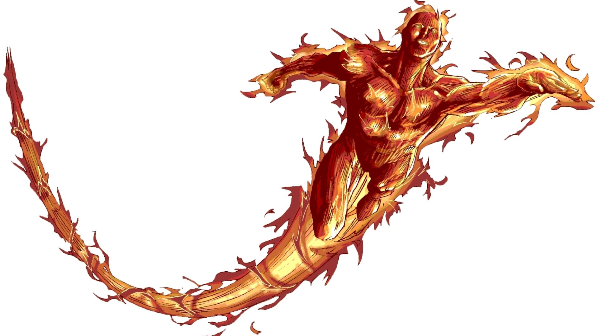 Download Comic Human Torch (Marvel Comics) HD Wallpaper