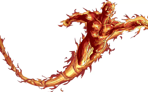 Comic Human Torch (Marvel Comics) HD Desktop Wallpaper | Background Image