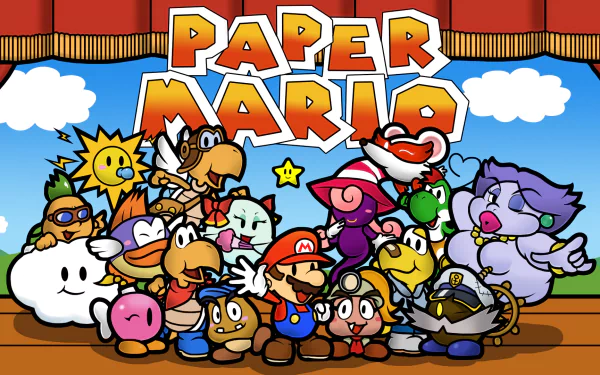 video game Paper Mario HD Desktop Wallpaper | Background Image