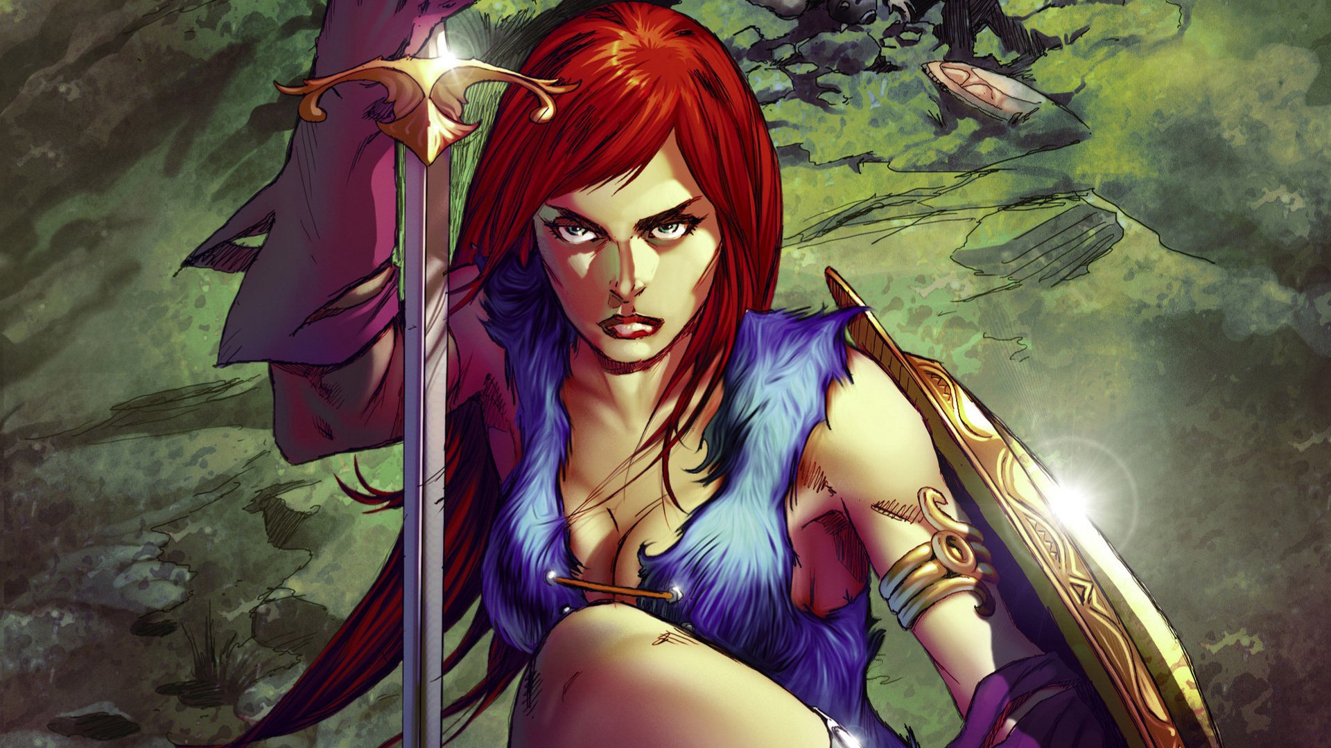 Download Comic Red Sonja HD Wallpaper