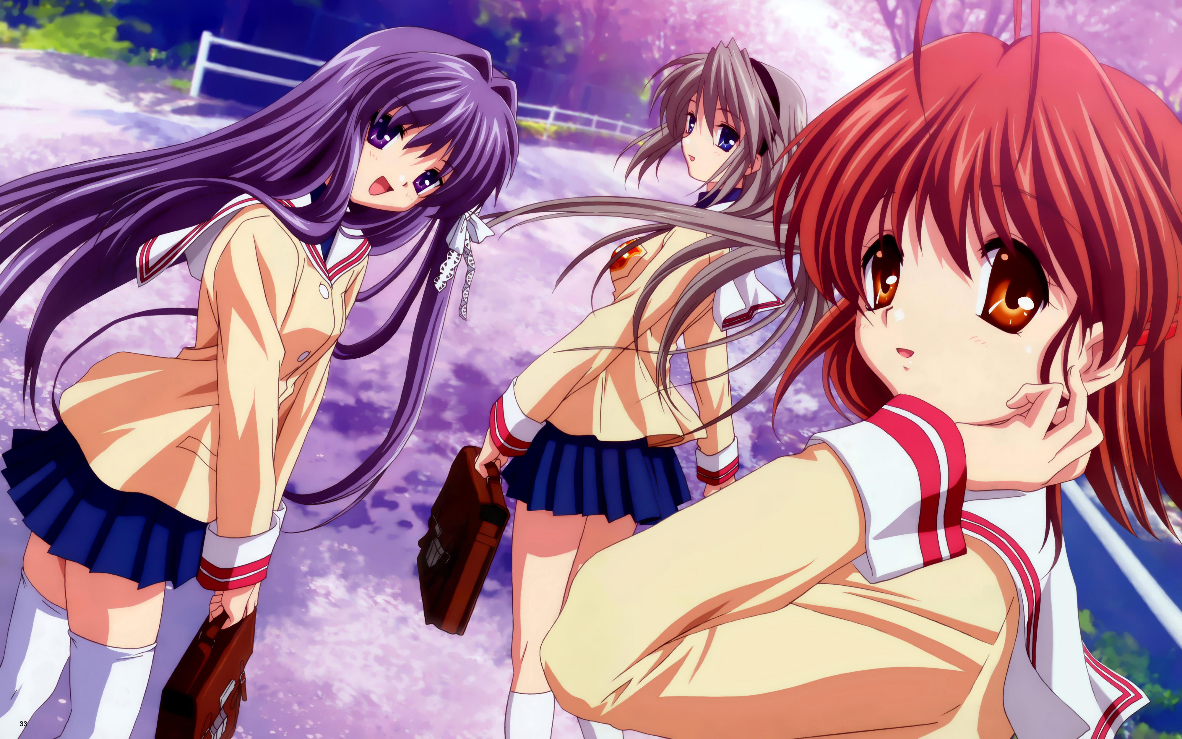 Download Kyou Fujibayashi Tomoyo Sakagami Nagisa Furukawa Anime Clannad ...