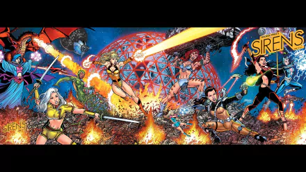 Comic sirens HD Desktop Wallpaper | Background Image