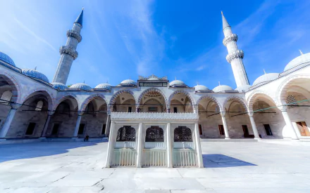 religious Sultan Ahmed Mosque HD Desktop Wallpaper | Background Image