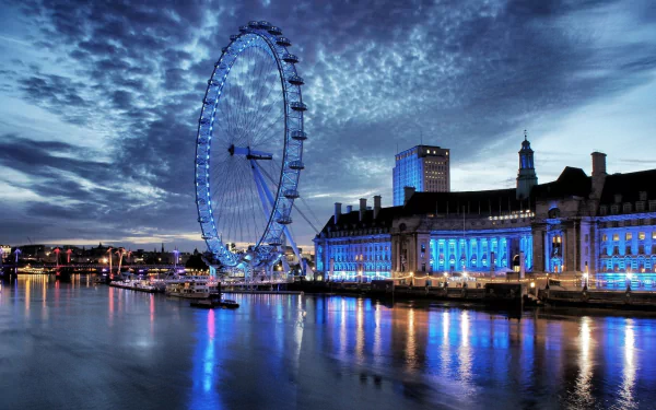 man made ferris wheel HD Desktop Wallpaper | Background Image