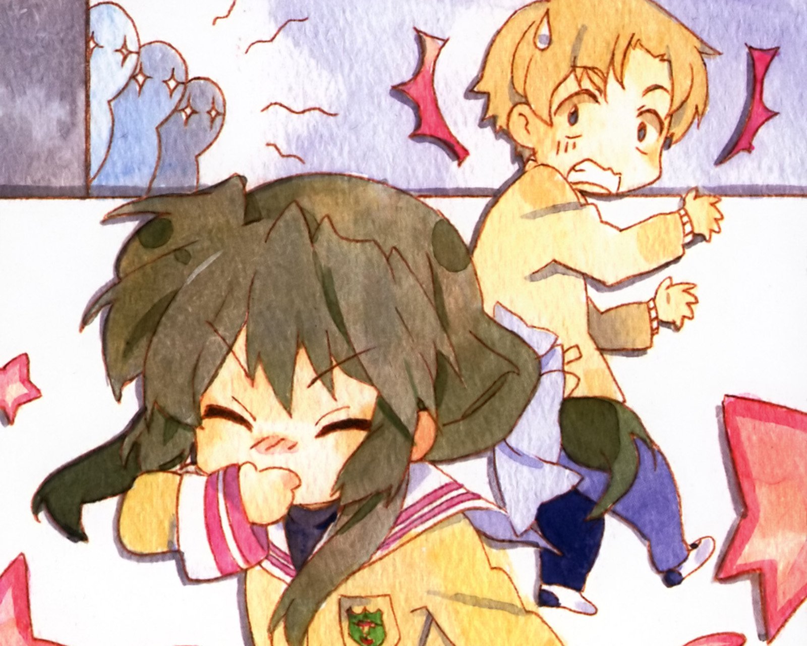 Download Youhei Sunohara Fuuko Ibuki Anime Clannad Wallpaper