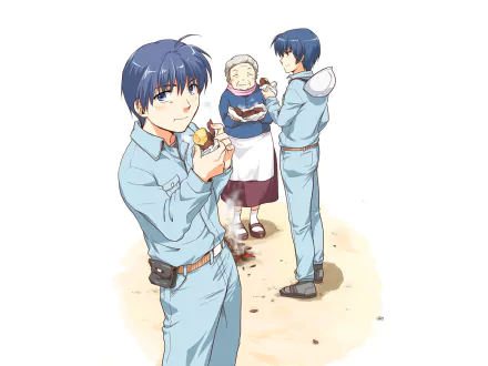 Yusuke Yoshino Tomoya Okazaki Anime Clannad HD Desktop Wallpaper | Background Image