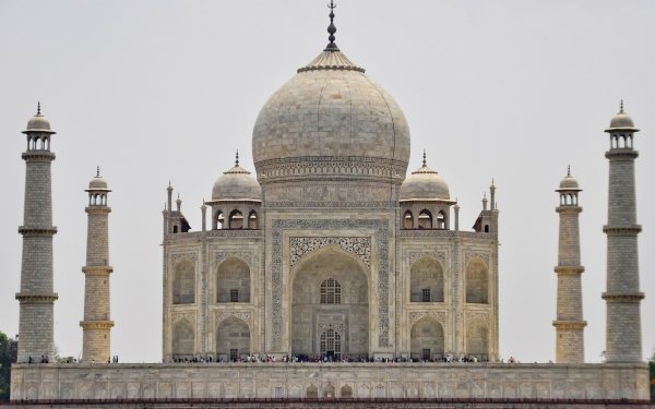 Man Made Taj Mahal Monuments Agra India Uttar Pradesh HD Wallpaper | Background Image