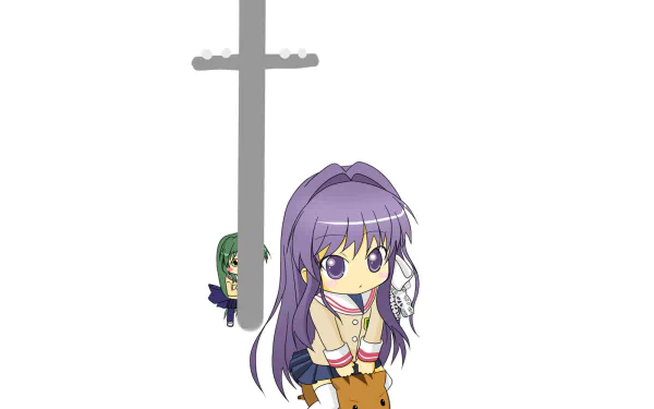 Kyou Fujibayashi Botan (Clannad) Fuuko Ibuki Anime Clannad HD Desktop Wallpaper | Background Image