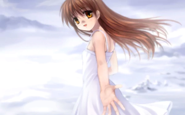 Girl from the Illusionary World Anime Clannad HD Desktop Wallpaper | Background Image
