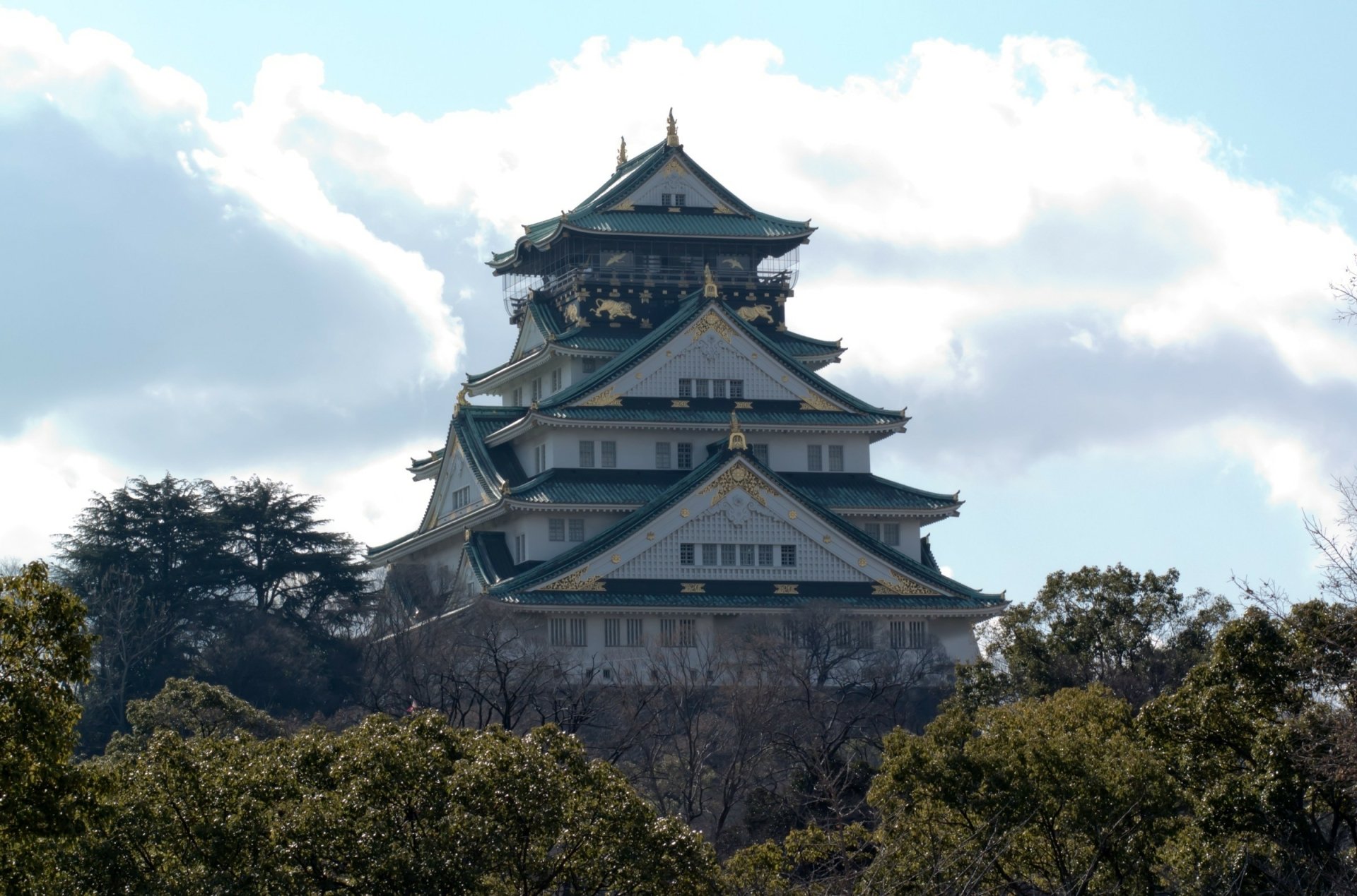 Download Castle Japan Man Made Osaka Castle HD Wallpaper