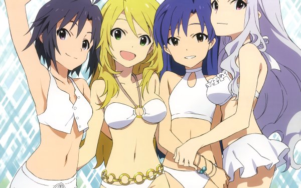 Anime The iDOLM@STER THE iDOLM@STER Makoto Kikuchi Miki Hoshii Chihaya Kisaragi Takane Shijou HD Wallpaper | Background Image