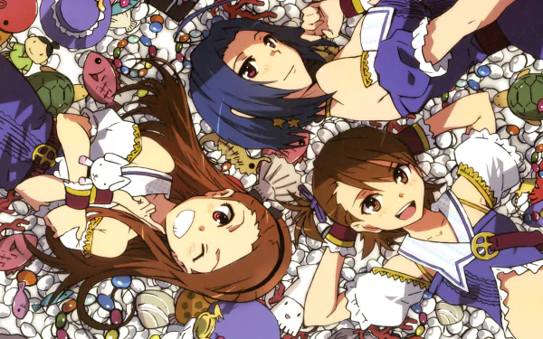 Iori Minase Ami Futami Azusa Miura Anime The iDOLM@STER HD Desktop Wallpaper | Background Image
