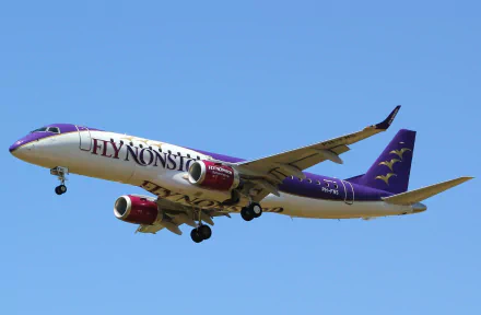 Airbus A319 aircraft in flight against a clear blue sky, captured in high definition as a PC desktop wallpaper and background.