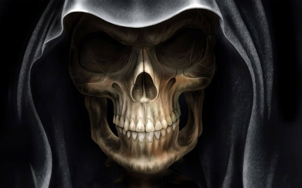 Dark Grim Reaper Skull Death HD Wallpaper | Background Image