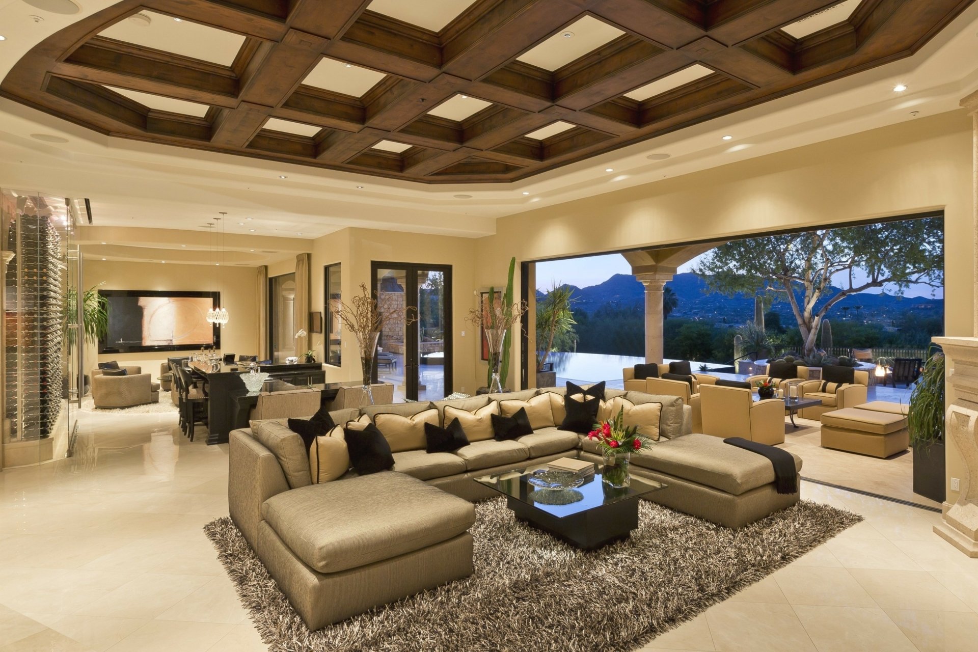 Download Carpet Table Sofa Man Made Room HD Wallpaper