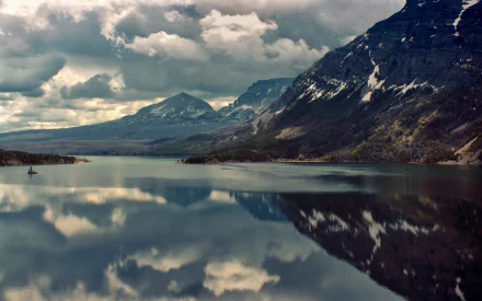 nature Saint Mary Lake HD Desktop Wallpaper | Background Image