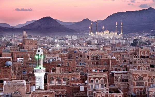 Man Made Sana'a Cities Yemen Al Saleh Mosque Minaret HD Wallpaper | Background Image