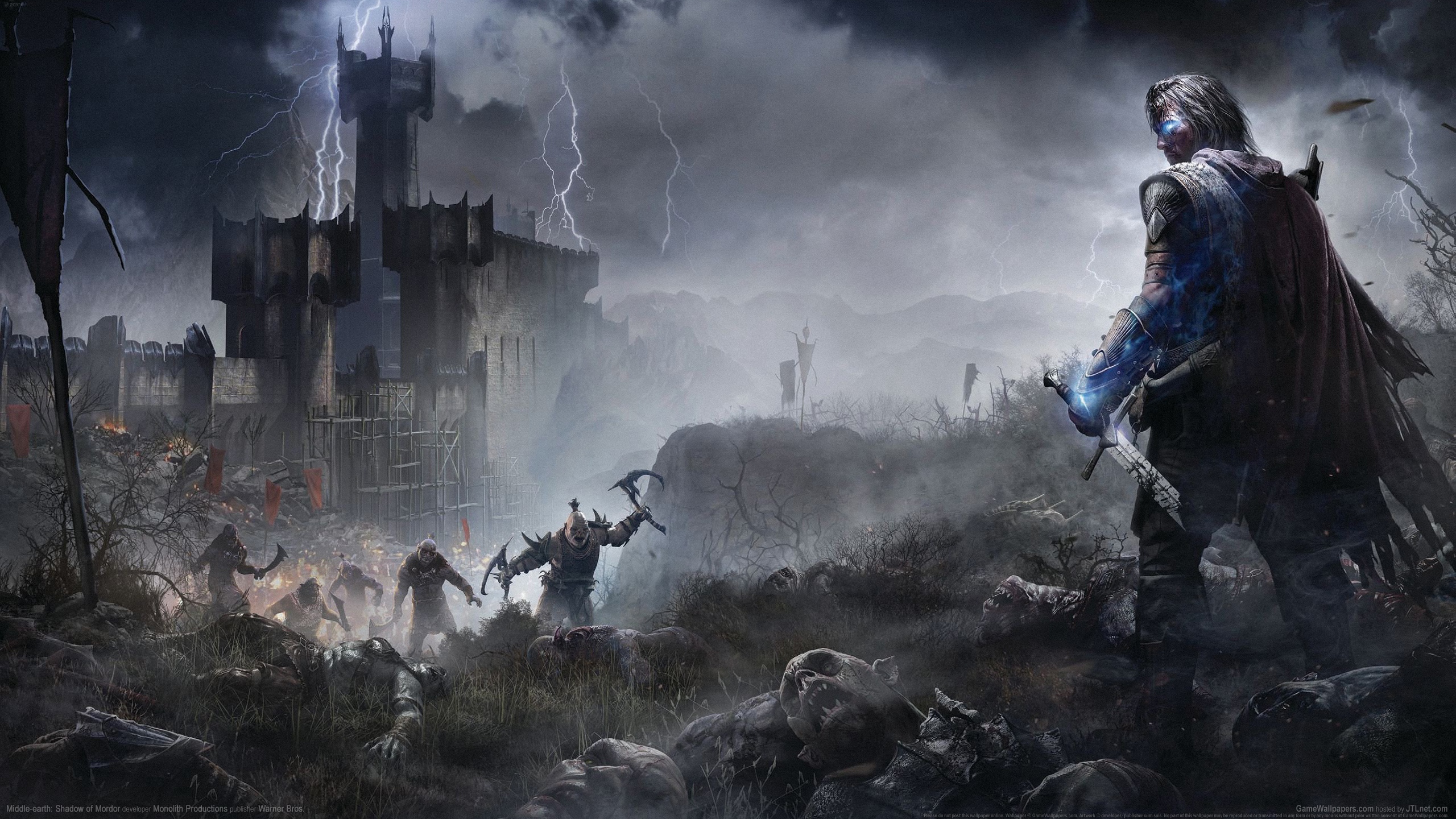 Download Experience Epic Gameplay in Middle Earth with 720p Shadow Of Mordor