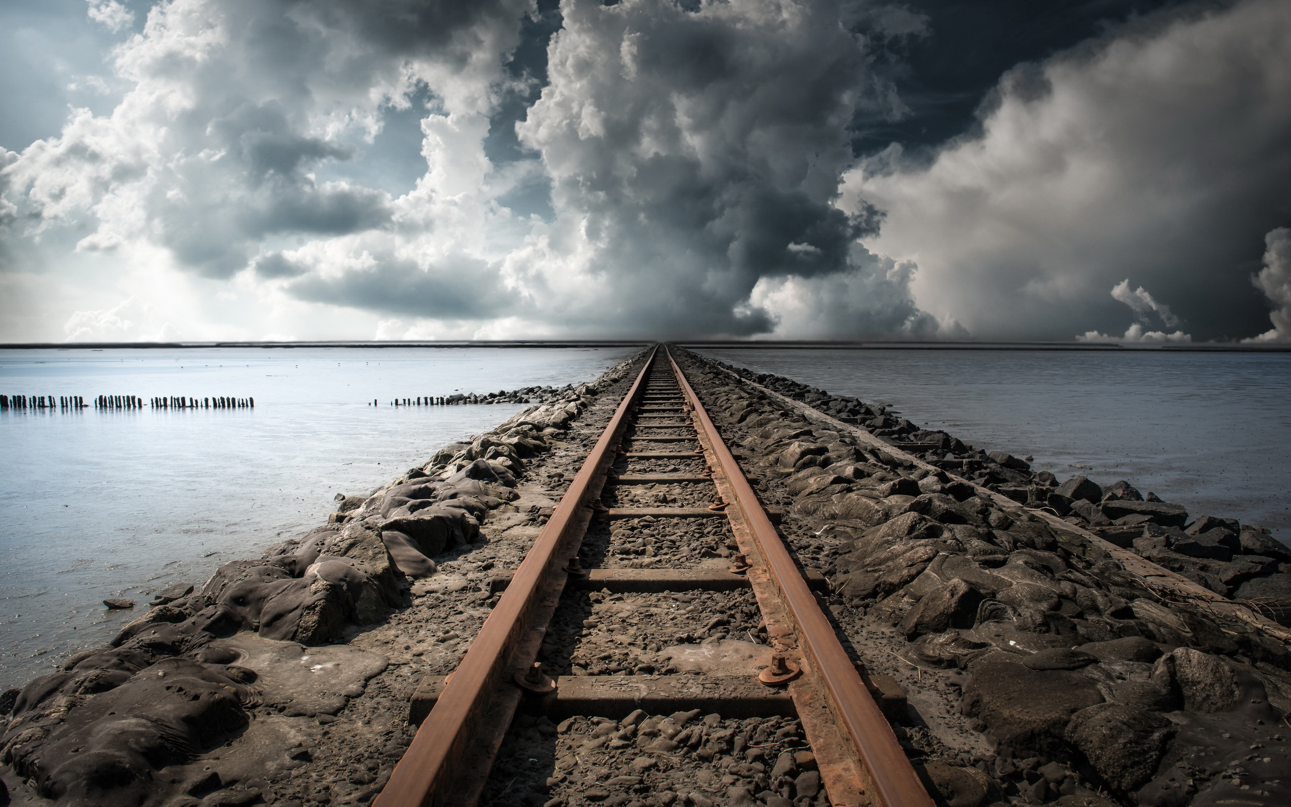 Railroad Full HD Wallpaper And Background Image 2560x1600 ID