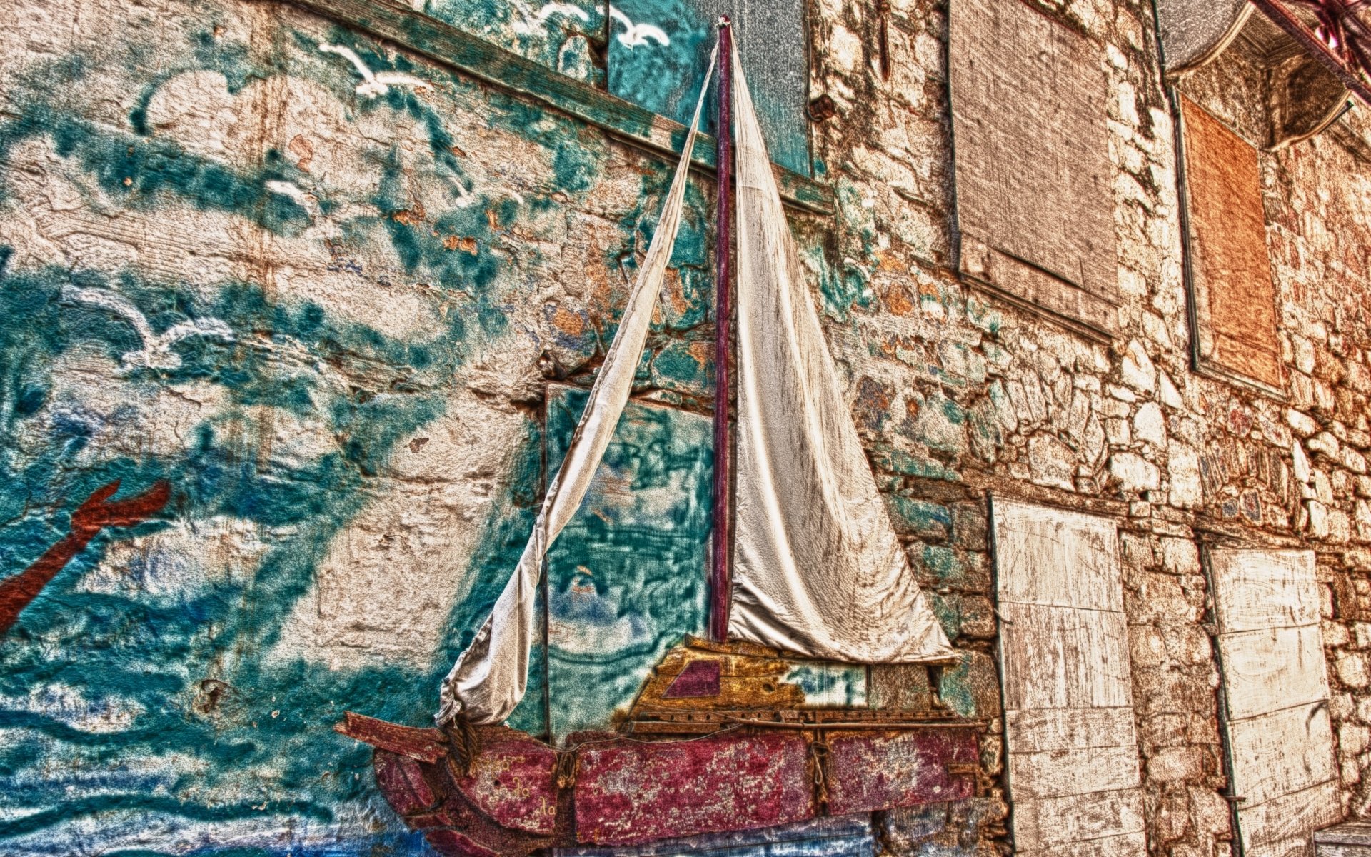 Download Man Made Ermoupoli HD Wallpaper