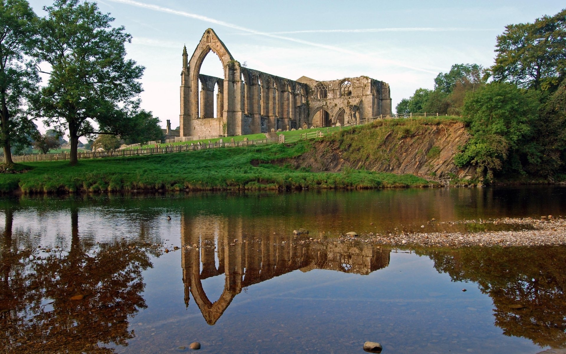 Download Man Made Bolton Priory HD Wallpaper