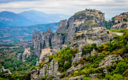 religious Meteora HD Desktop Wallpaper | Background Image