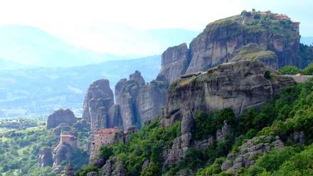 religious Meteora HD Desktop Wallpaper | Background Image