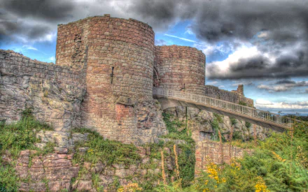 man made Beeston Castle HD Desktop Wallpaper | Background Image