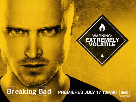 Aaron Paul Jesse Pinkman yellow warning TV Show Breaking Bad HD Desktop Wallpaper | Background Image