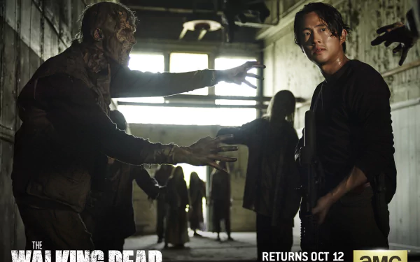 Steven Yeun Glenn Rhee zombie TV Show The Walking Dead HD Desktop Wallpaper | Background Image