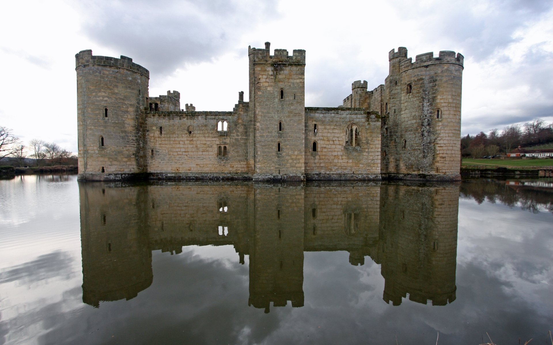 Download Man Made Bodiam Castle HD Wallpaper
