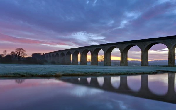 man made Arthington Viaduct HD Desktop Wallpaper | Background Image