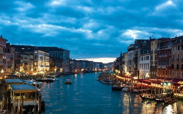 Man Made Venice Cities Italy Night HD Wallpaper | Background Image