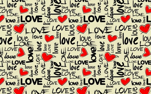 Artistic Love Heart Word HD Wallpaper | Background Image