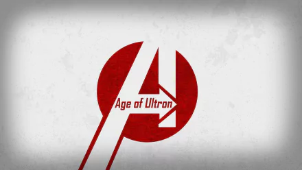 Comic-style Avengers: Age of Ultron red A logo on a textured gray backdrop, HD PC desktop wallpaper and background.