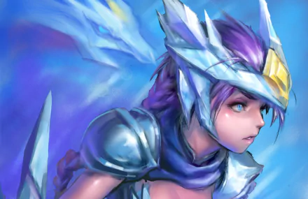A vibrant HD desktop wallpaper featuring Shyvana from League of Legends, showcasing her striking armor and dragon-inspired elements against a colorful background.