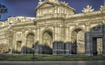 man made Puerta de Alcalá HD Desktop Wallpaper | Background Image